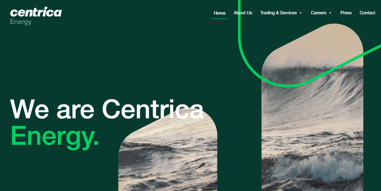 Centrica Energy Trading A/s  website homepage