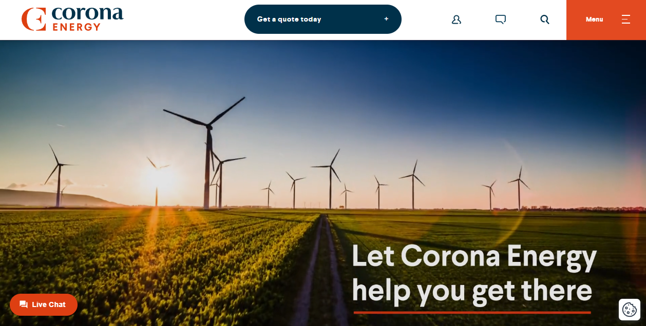 Corona Gas Management Ltd website homepage