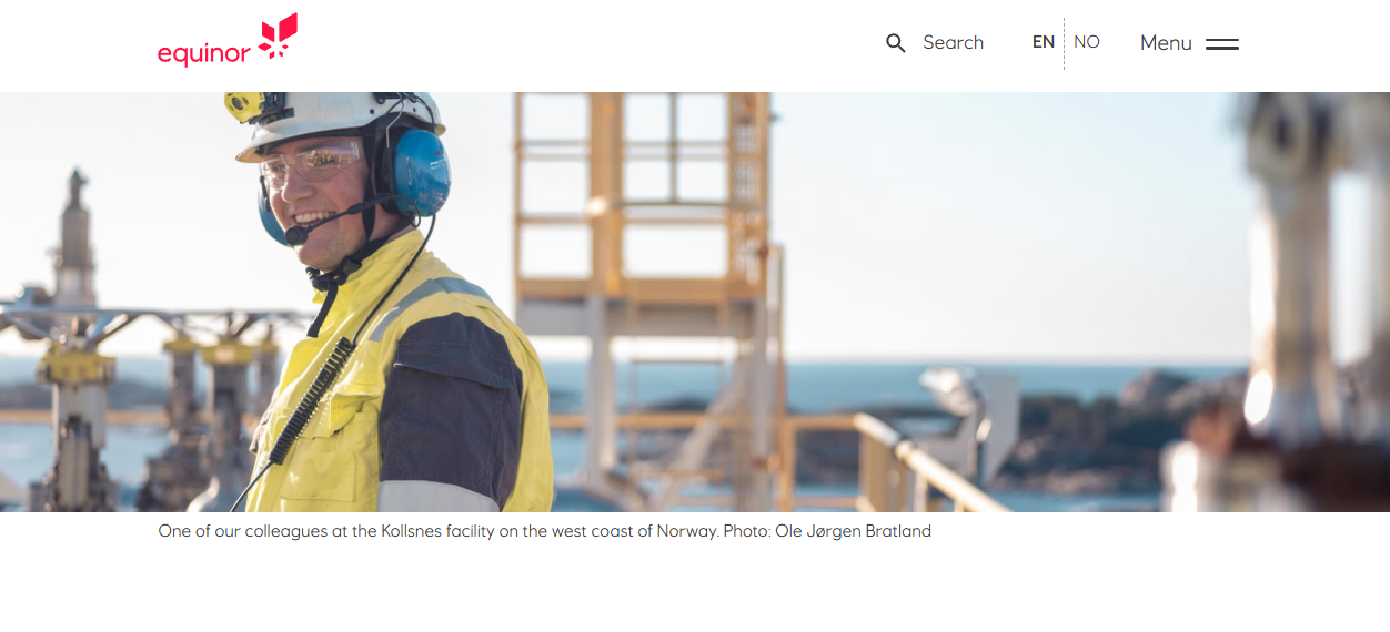 Equinor Uk Ltd website homepage
