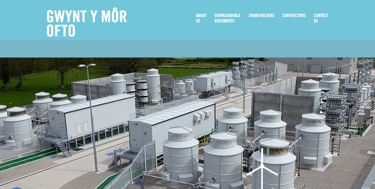 Gwynt Y Mor Ofto Plc website homepage