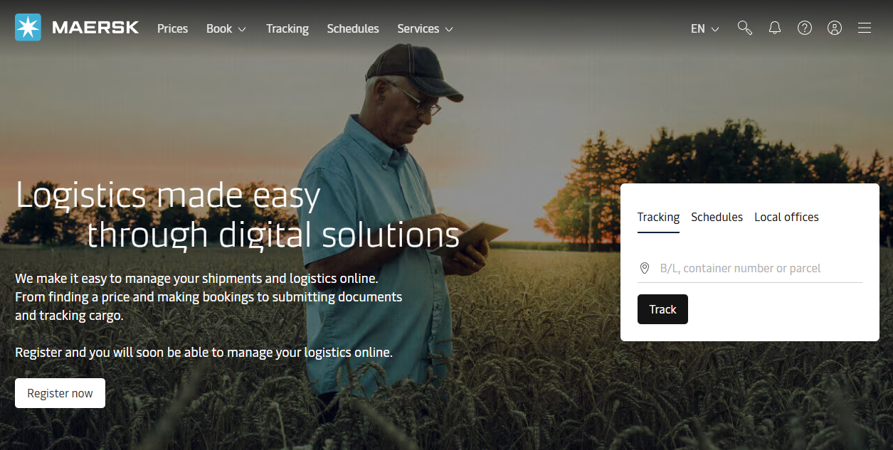 Maersk Energy Marketing A/s  website homepage