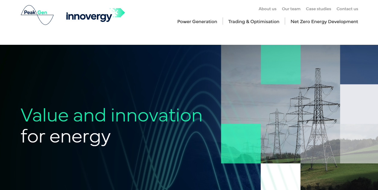 Peak Gen Power Ltd website homepage