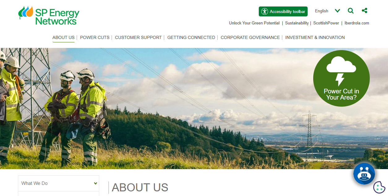 Sp Distribution Plc  website homepage