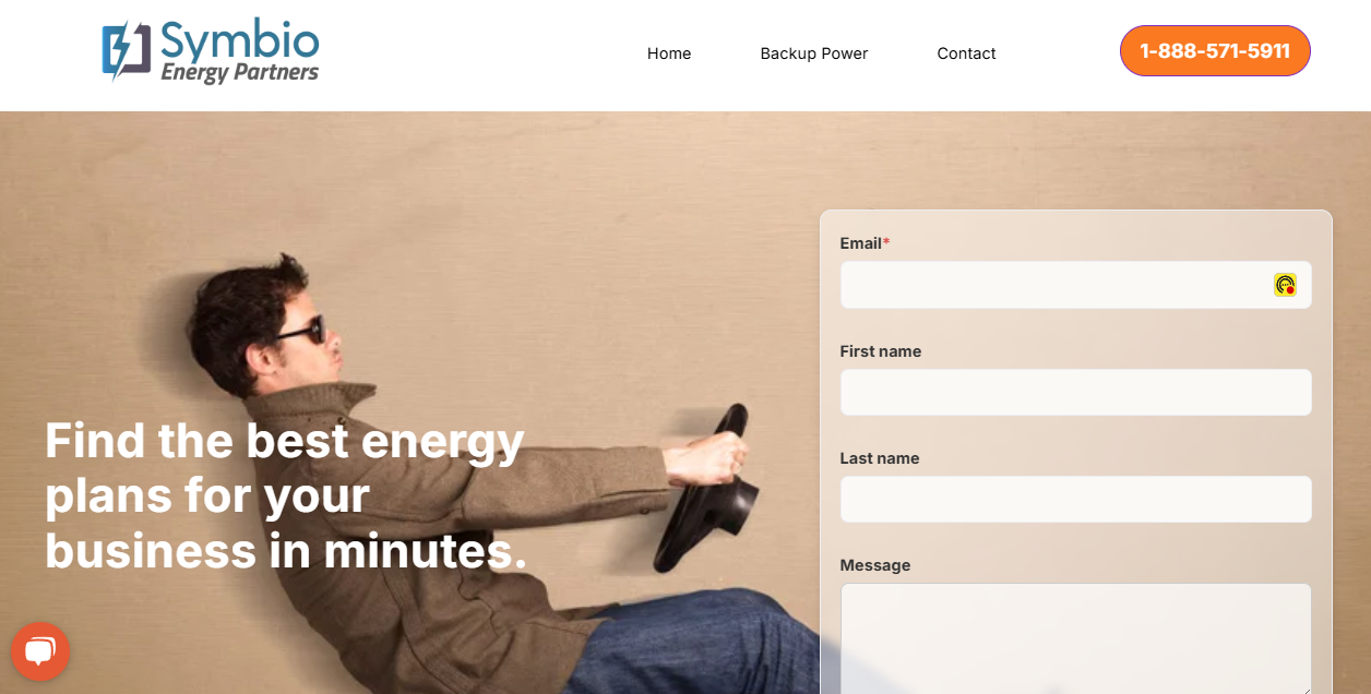 Symbio Energy Ltd website homepage